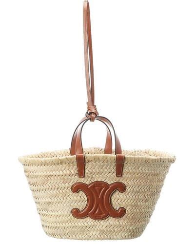 celine beachbag|celine straw tote bag.